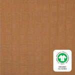 Babyletto 100% Organic Cotton Mini Crib Sheet, GOTS-Certified, Fitted 360°, Ultra-Soft and Breathable Muslin - Burnt Sienna