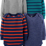 Simple Joys by Carter's Baby 4-Pack Long-Sleeve Thermal Bodysuit