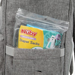 Nuby Diaper Disposal Bags for Baby - (6-Pack) 50 Count Disposable Bags - Fresh Baby Powder Scent - Blue