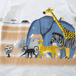 AIWUHE Toddler Boys Summer Clothes Graphic Tees Cotton Tshirts Short-Sleeve T Shirts Animal Print Shirt Clothes Light Gray Elephant 5315 3T