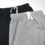 HonestBaby Unisex Baby 2-Pack 100% Organic Cotton Pull On Jogger Pants, Heather Gray/Black, 6-9 Months
