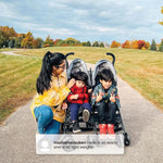 Jeep PowerGlyde Side-by-Side Double Stroller by Delta Children, Grey