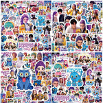 300Pack Demon Stickers Hunter, Cute Kawaii Girl Group Decal Pack for Laptop, Phone, Water Bottle - Aesthetic Stickers for Journal, Tablet, Skateboard