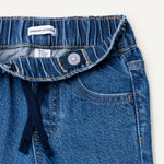 Amazon Essentials Baby Girls' Baby Girls and Toddlers' Soft Stretch Relaxed-Fit Wide Leg Jeans, Medium Blue Vintage, 18 Months