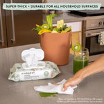 The Honest Company Clean Conscious Unscented Wipes | Over 99% Water, Compostable, Plant-Based, Baby Wipes | Hypoallergenic for Sensitive Skin, EWG Verified | Balance Blues, 60 Count