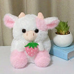 Adorable Strawberry Cow Plush Toy