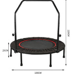 Folding Trampoline with Handle Bar Portable Safe Padded Frame Cover for Children Kids Adult Esg16230