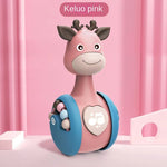 Crawling Early Education Tumbler Fawn; 3-6-9-12 Months Old Baby Learning To Crawl Children's Vocal Music Toys