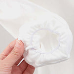 Baby Girl Solid Color Rabbit Print Single Breasted Design Doll-Neck Long-Slleved Shirt