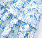 Kids Floral Graphic Layered Design Shirred Dress In Summer