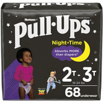 Pull-Ups Girls' Night-Time Training Pants Size 2T-3T;  68 Count