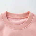 Baby Girl Cartoon Print Pattern Long Sleeve Pullover Hoodies