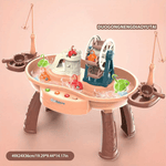 Children's Multifunctional Early Education Children's Song Story Common Sense Play Water Toy Fishing Table Toy Summer Boy Girl Toy (Accessories Color Random)