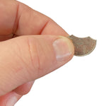 Ted's Sterling Magic Genuine US Bite Out Quarter Trick with Replacement Rubber Bands