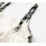 Girl 1pcs Belted Bow Tie Design Sleeveless Tops Combo Layered Skirt Sets
