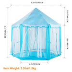 Kids Play Tents Princess for Girls Princess Castle Children Playhouse Indoor Outdoor Use