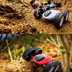 Children's inertia double-sided dump truck anti fall 360 rotation rotation toy car children's toy car gift