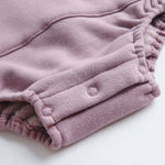 Baby Letter Print Pattern Solid Color Thickened Cotton Onesies