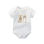 Baby Solid Color Printed Pattern Cute Triangle Onesies