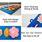 Kid Felt Finger Numbers Math Toys; Children Counting Early Learning Educational Board; For Toddler Teaching Aid