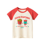 Baby Cartoon Graphic Cute Style Short Sleeve Quality Tops