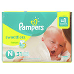 Pampers Swaddlers Newborn Diapers Size Newborn, 31 Count