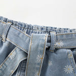 Baby Girl All Over Flower Pattern Casual Shorts In Summer