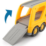 Construction Truck Toys for 3 4 5 6 Years Old Toddlers Kids Boys and Girls;  Car Toy Set with Sound and Light;  Play Vehicles in Friction Powered Carrier Truck;  Small Crane Mixer Dump Excavator Toy