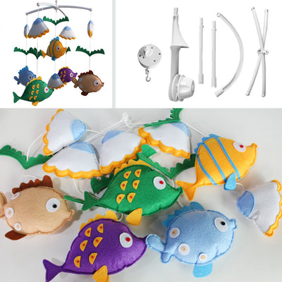 [Tropical Fish] Rotatable Mobile, Crib Musical Mobile, Toddler Toys