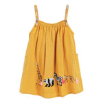 Baby Girl Animal Graphic Loose Design Sling Dress In Summer