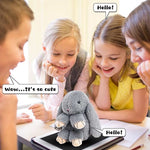 Talking Bunny Toys for Kids, Repeats What You Say, Interactive Stuffed Plush Animal Talking Toy, Singing, Dancing and Shaking for Girls Boys