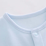 Baby Solid Color Full Button Front Design Organic Cotton Jumpsuit