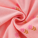 Baby Girl Floral Print Pattern Ruffle Collar Cotton Shirt