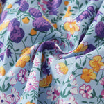 Baby Girl Floral Print Fake 1-Pieces Patchwork Tops Combo Solid Shorts Sets