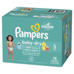 Pampers Baby-Dry Diapers Size 5, 78 Count