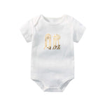 Baby Solid Color Printed Pattern Cute Triangle Onesies