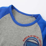 Baby Cute Bear Graphic Color Matching Design Soft Cotton Shirt