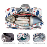 Waterproof baby print stroller bag storage hanging bag diaper bag mother and baby mommy bag