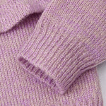 Baby Girl Solid Color Ruffle Design Simple Style Pullover Sweater