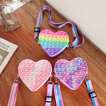 Cartoon pinch music color shoulder bag decompression vent toy