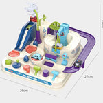 Kids Race Track Toys For Boy Car Adventure Toy For 3 4 5 6 7 Years Old Boys Girls; Puzzle Rail Car; City Rescue Playsets Magnet Toys W/ 4 Mini Cars; Preschool Educational Car Games Gift Toys