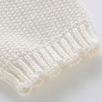 Baby Girl Solid Color Bow Tie Patched Design Sweet Knitted Cardigan