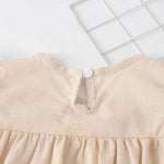Baby Girl Lace-Sleeved Combo Lace-Collared Solid Onesies