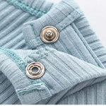 Baby Solid Color Long Sleeve Underwear Sets In Spring & Autumn