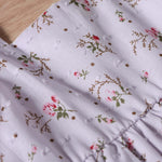 Baby Girl Ditsy Floral Print Butoon Front Butterfly Sleeve Dress