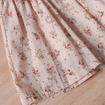 Baby Girl Ditsy Floral Print Butoon Front Butterfly Sleeve Dress