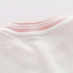 Baby Girl 1pcs Logo Graphic Graphic Side & Neck Striped Design Ruffle Hem Baseball Dress