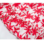 Kids Leaves Graphic Ruffle Design Sleeveless Dress For Vacation