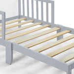 Birdie Toddler Bed Light Gray/White