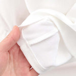 Baby Girl Solid Color Rabbit Print Single Breasted Design Doll-Neck Long-Slleved Shirt